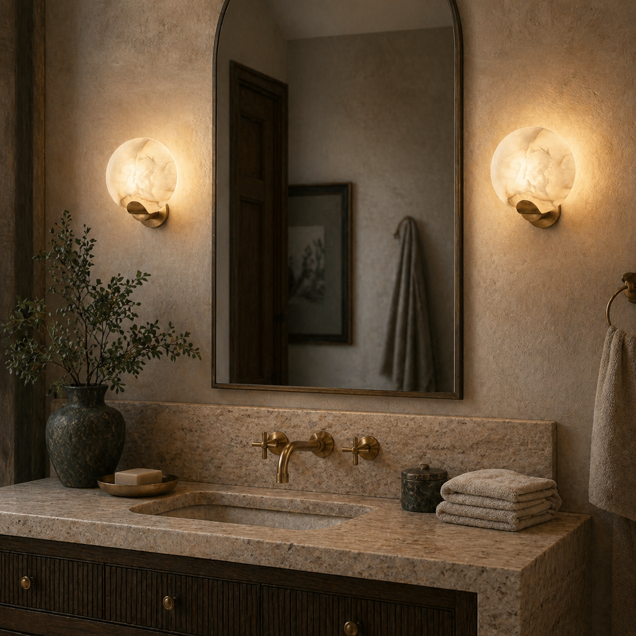 Cruim Alabaster Wall Sconce