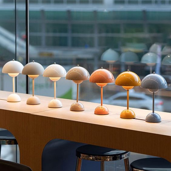 Modern Cordless Dome Table Lamp