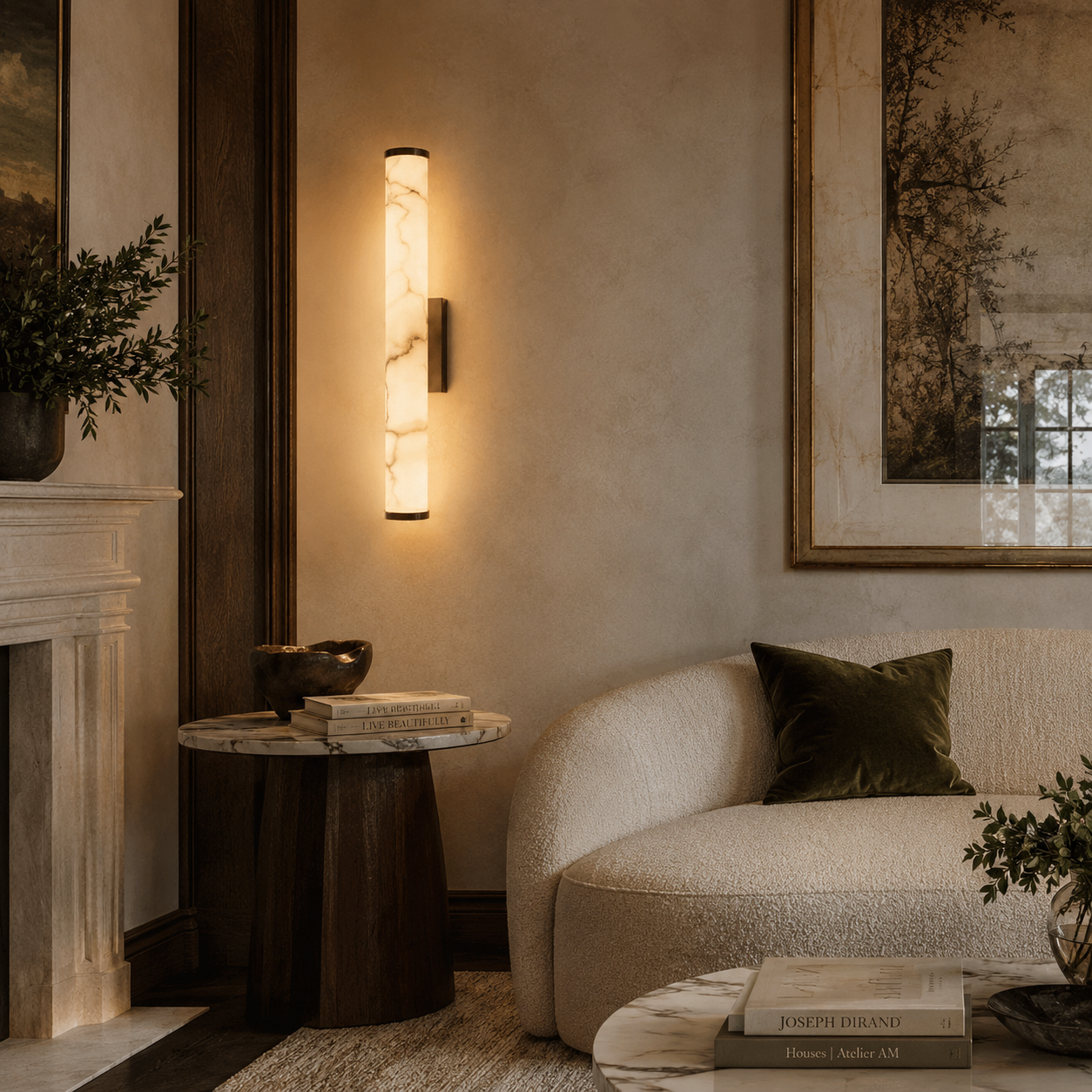 Falynis Alabaster Wall Lamp