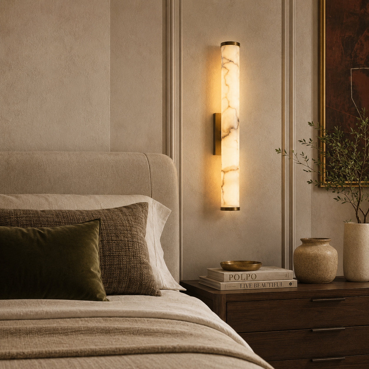 Falynis Alabaster Wall Lamp