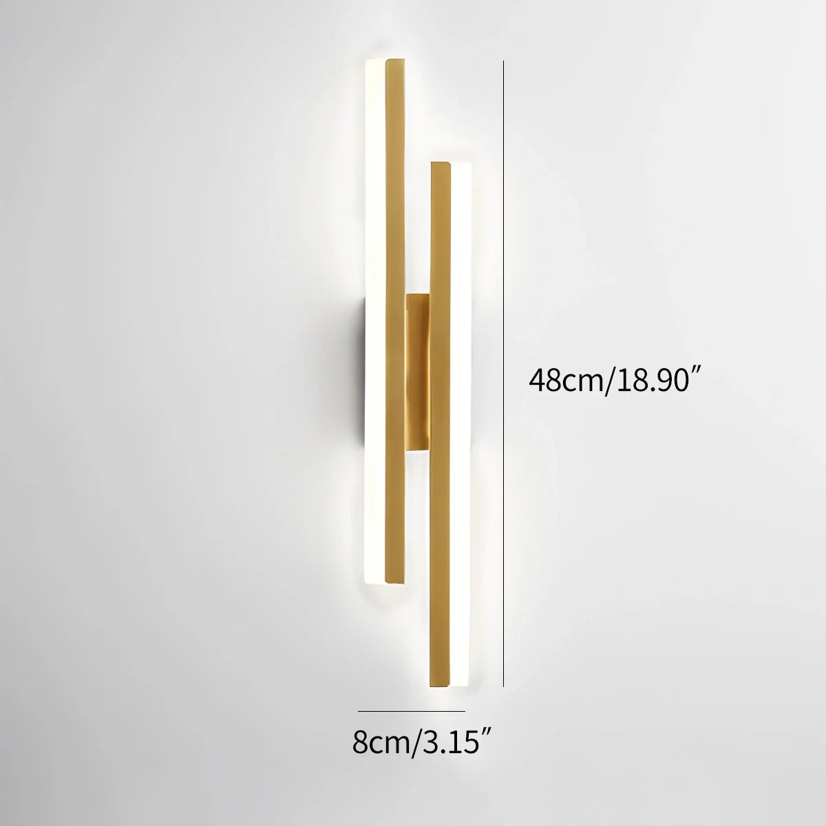 Zarvo Alana Minimalist H-Shaped Wall Lamp