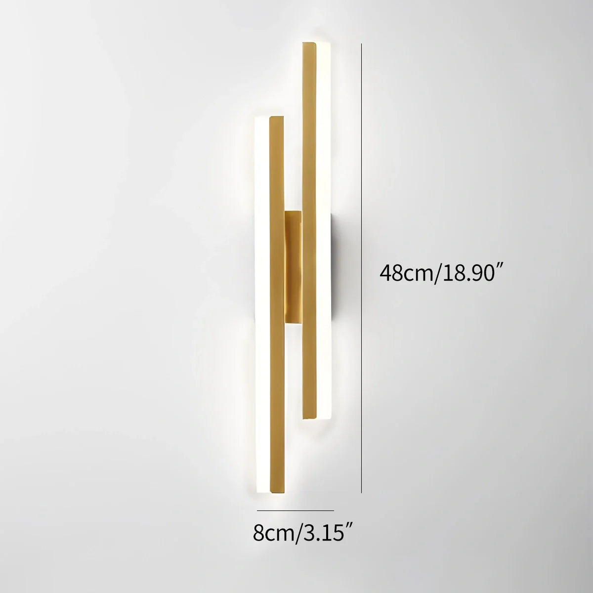 Zarvo Alana Minimalist H-Shaped Wall Lamp