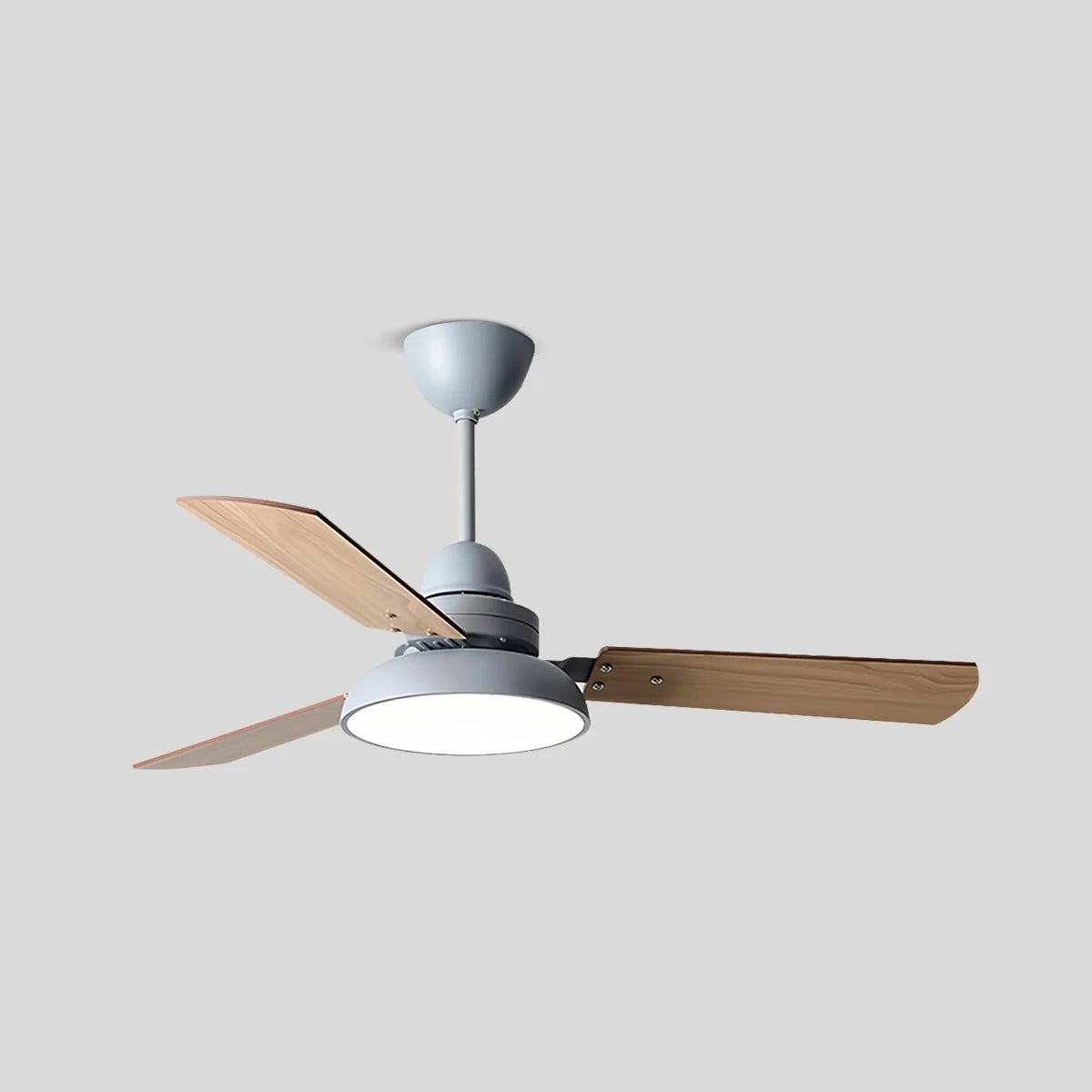 Antizer Modern Minimalist Three Leaf Ceiling Fan Light Grey