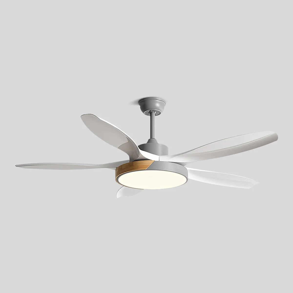 Antizer Nordic Living Room Ceiling Fan with Light Grey+white