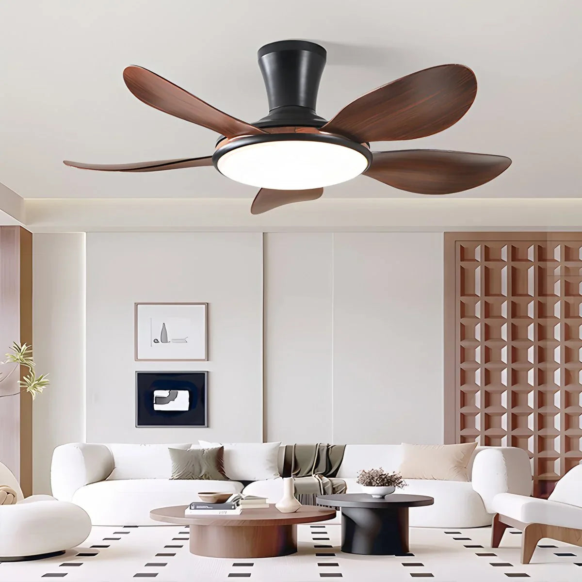 Silent Remote Control LED Ceiling Fan Light