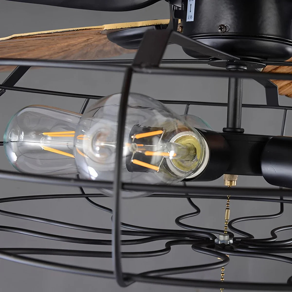 Industrial Tropical Palm Leaves Ceiling Fan Light