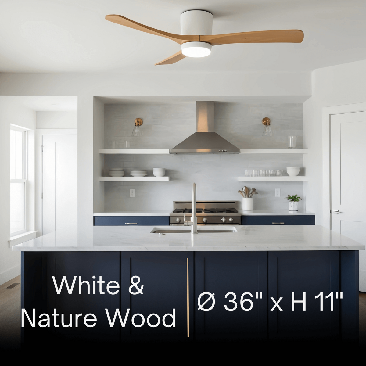 Lunara Nordic Ceiling Fan Light