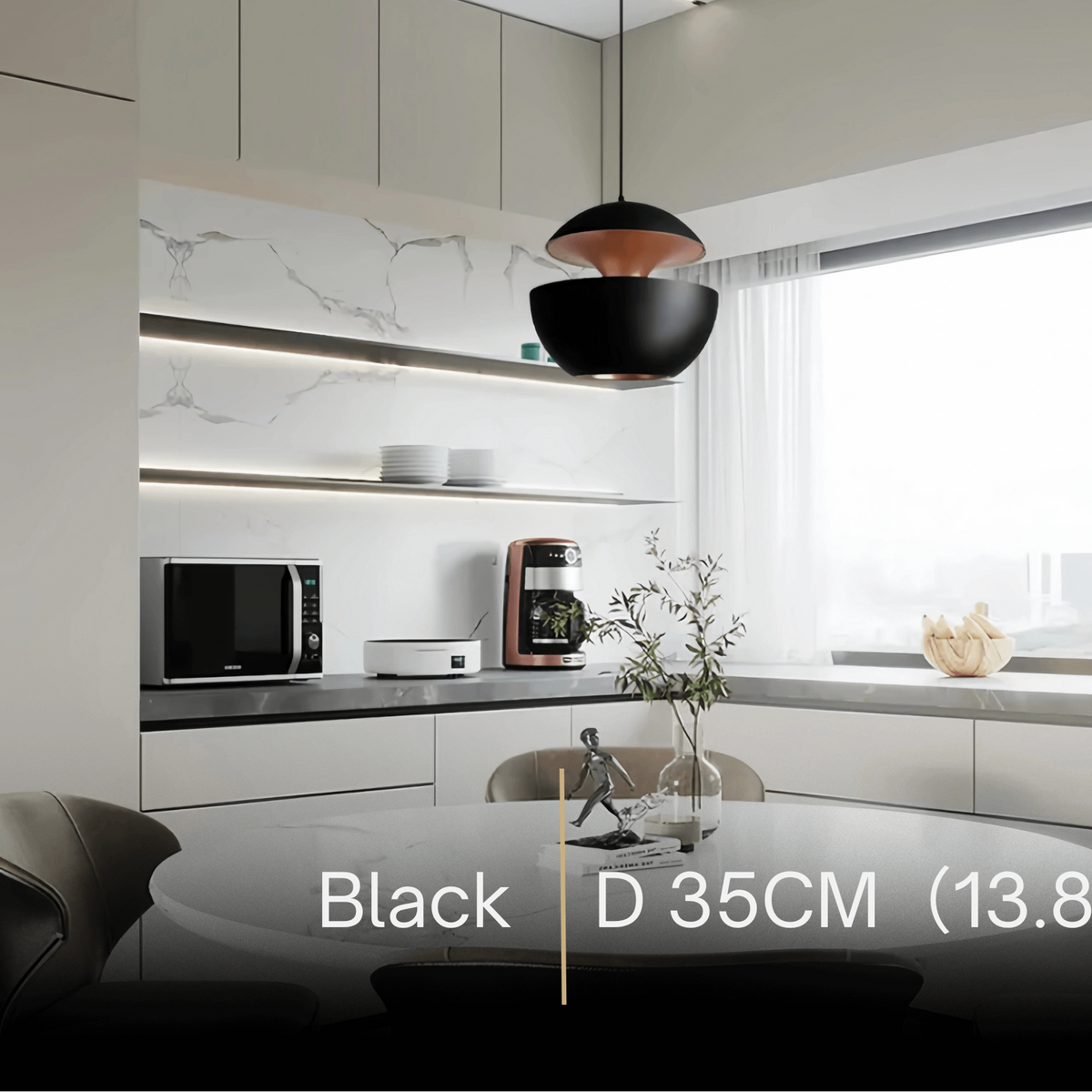Irondale Modern Globular Pendant Light 