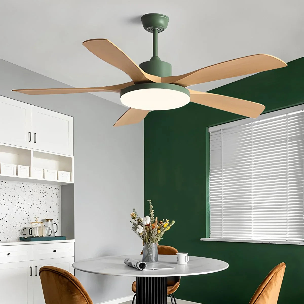 Living Room 6-Leaf Ceiling Fan Light