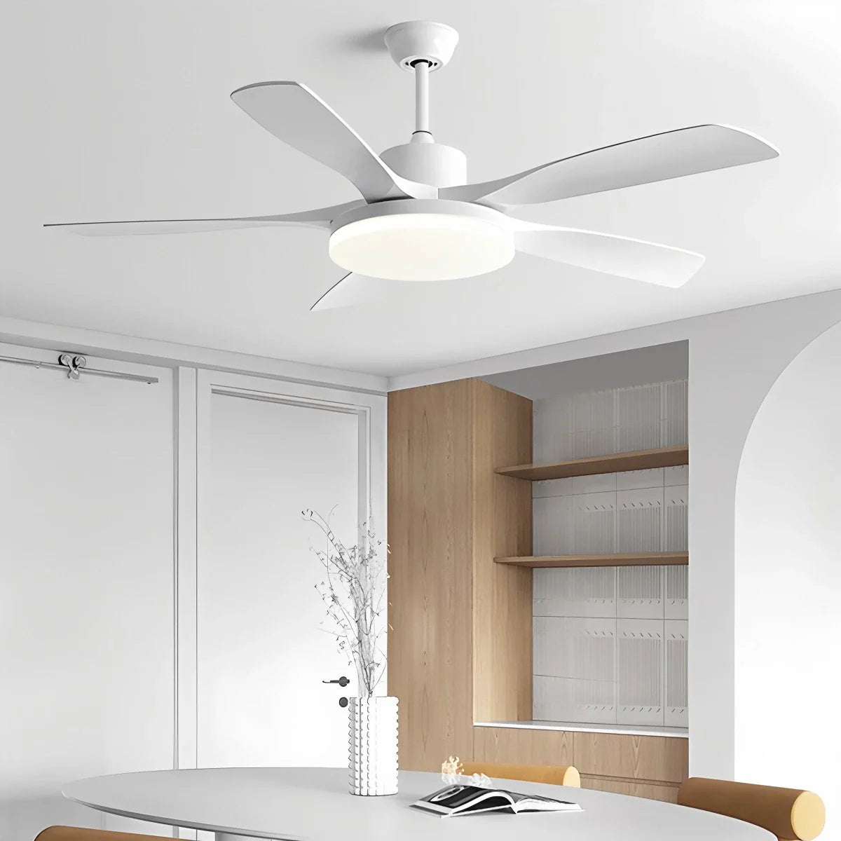 Living Room 6-Leaf Ceiling Fan Light