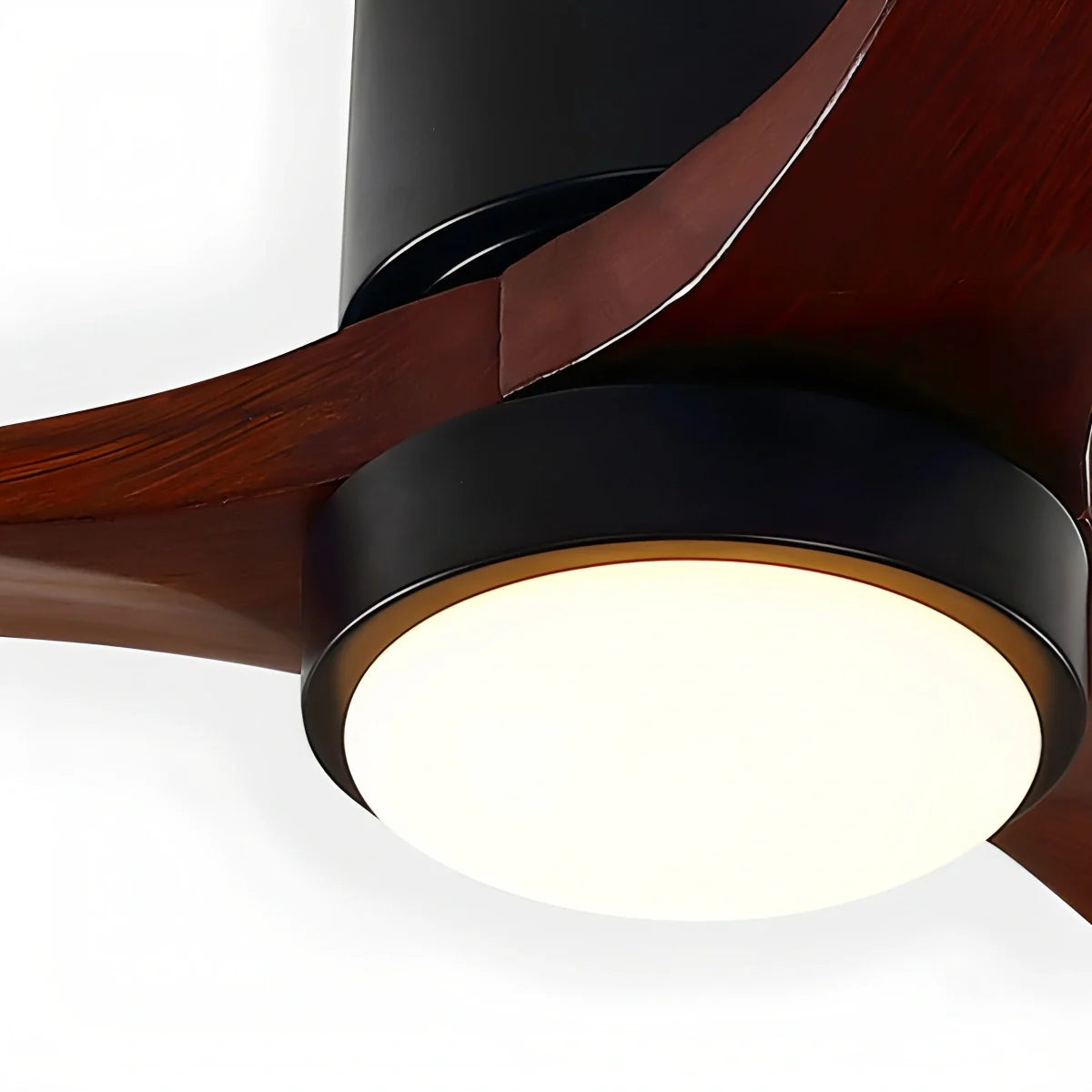 Mid-century Modern Hugger Ceiling Fan Lamp