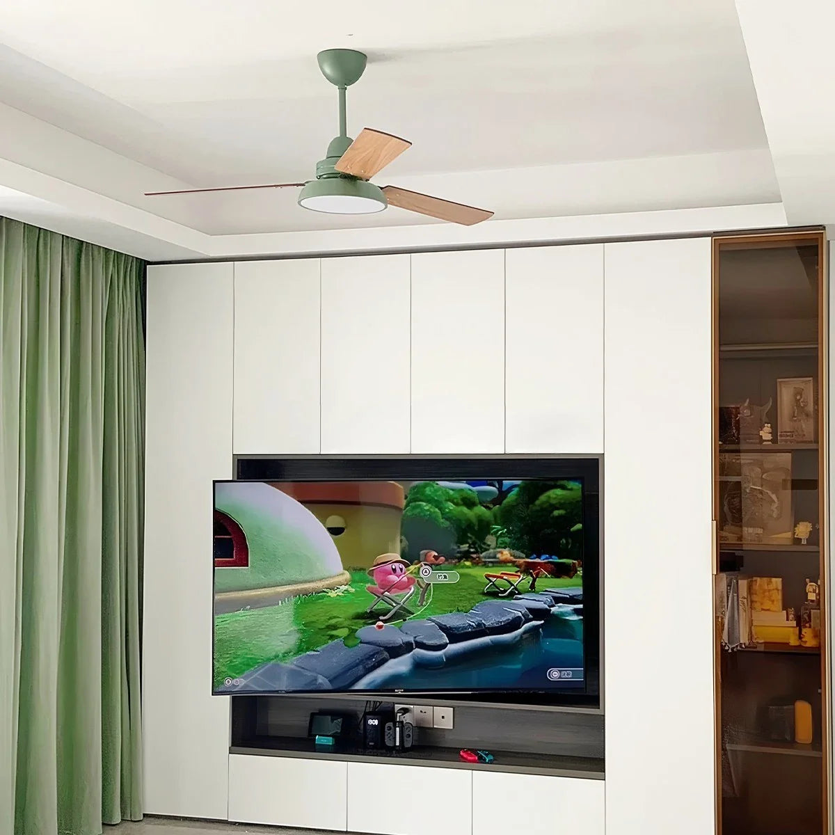 Modern Minimalist Three Leaf Ceiling Fan Light