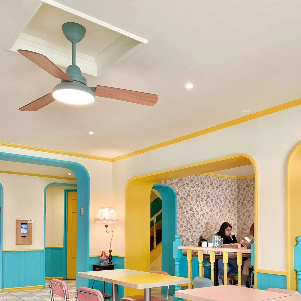 Modern Minimalist Three Leaf Ceiling Fan Light