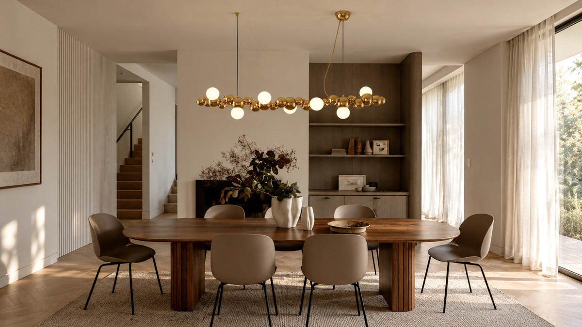 Chandelier for Modern Dining and Long Table Spaces