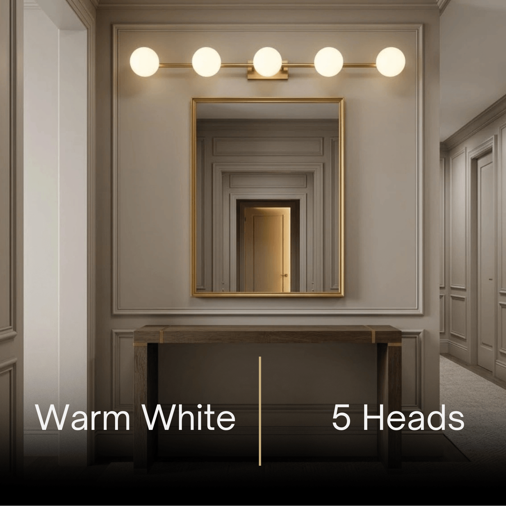 Modern Nordic Wall Lamp — Brass & Glass Milky White