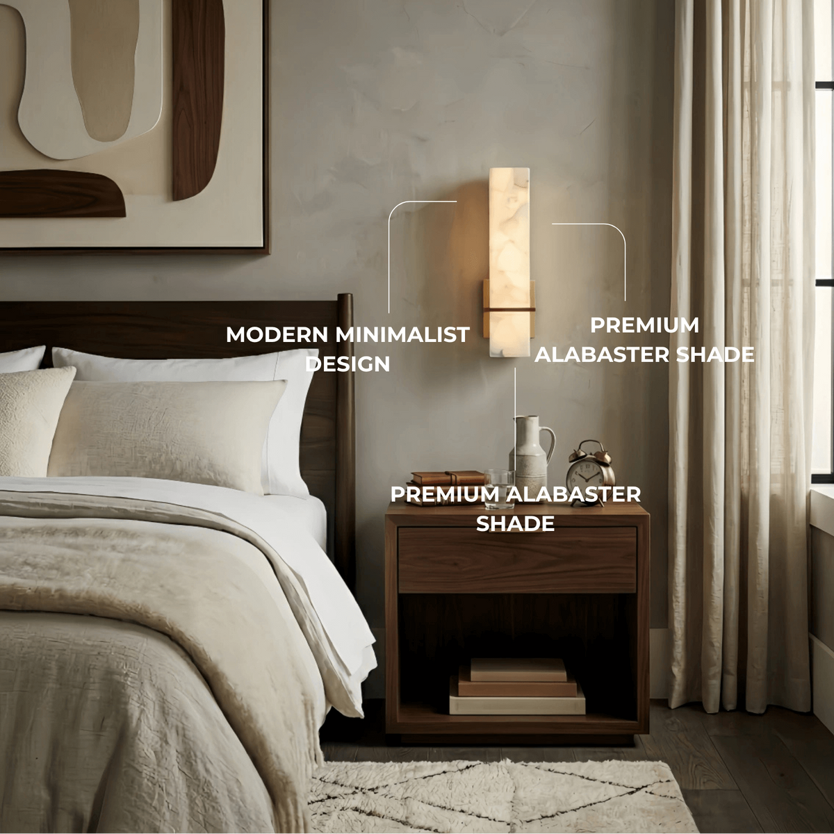 Alba Minimalist Cuboid Wall Lamp
