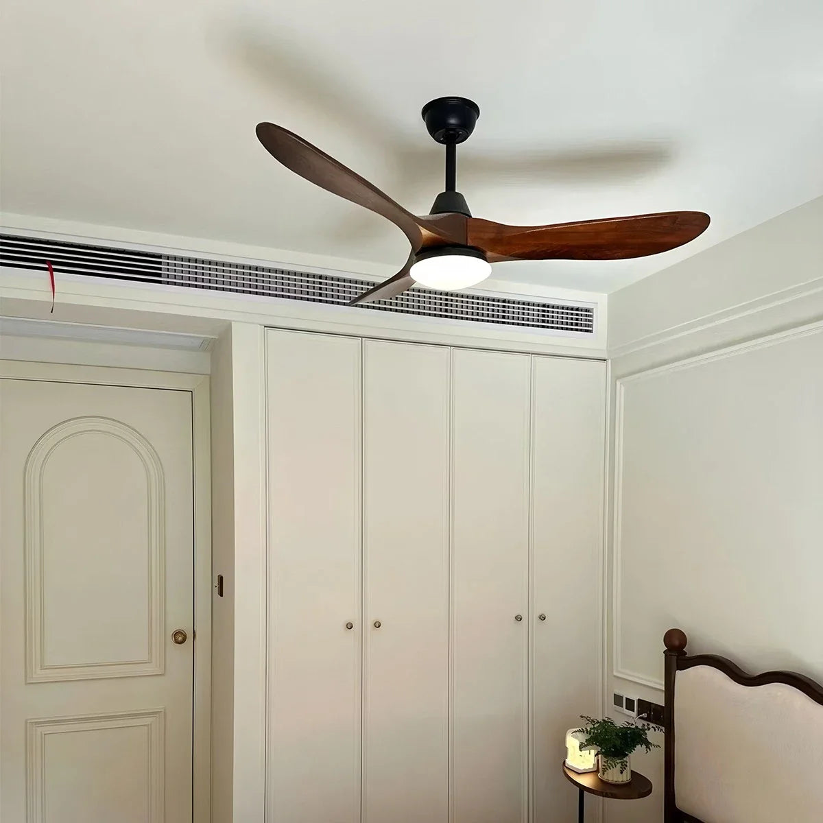 Nordic Wood Ceiling Fan with Light