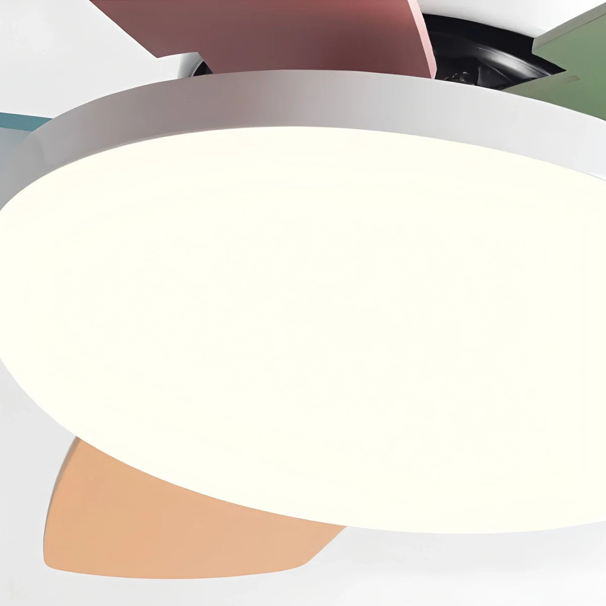 Nordic Colorful Leaf Ceiling Fan Light