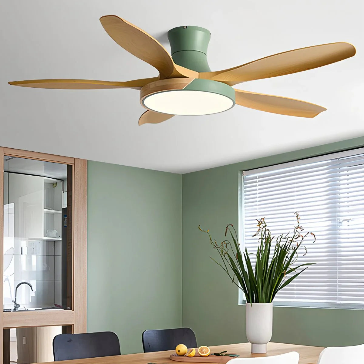 Nordic 5-Blade LED Ceiling Fan Light