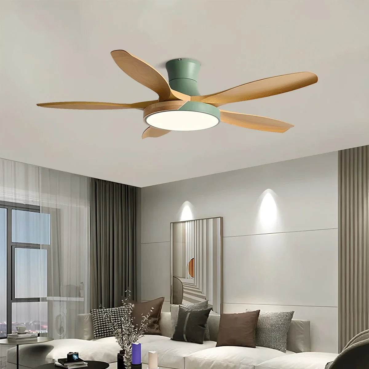 Nordic 5-Blade LED Ceiling Fan Light