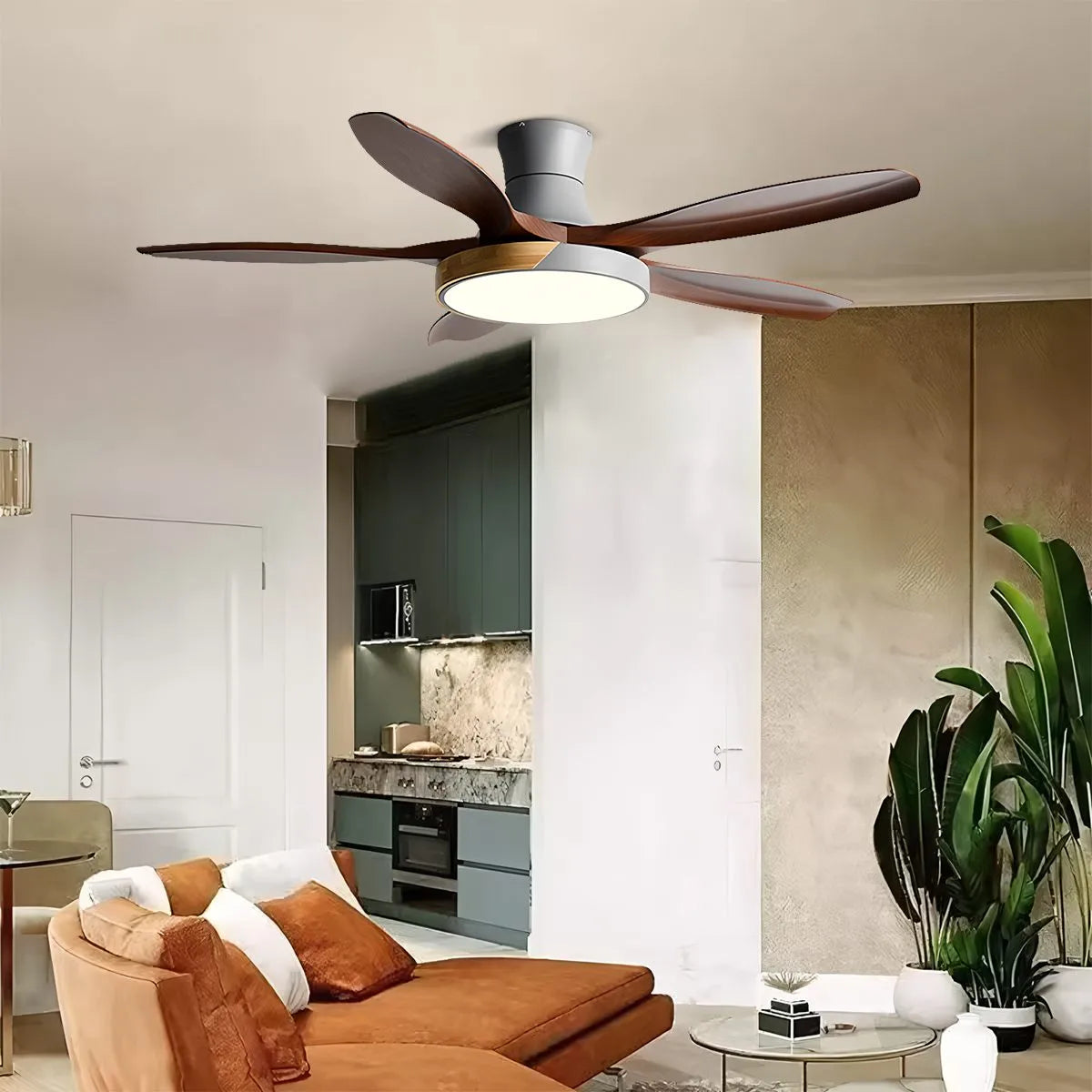 Nordic 5-Blade LED Ceiling Fan Light