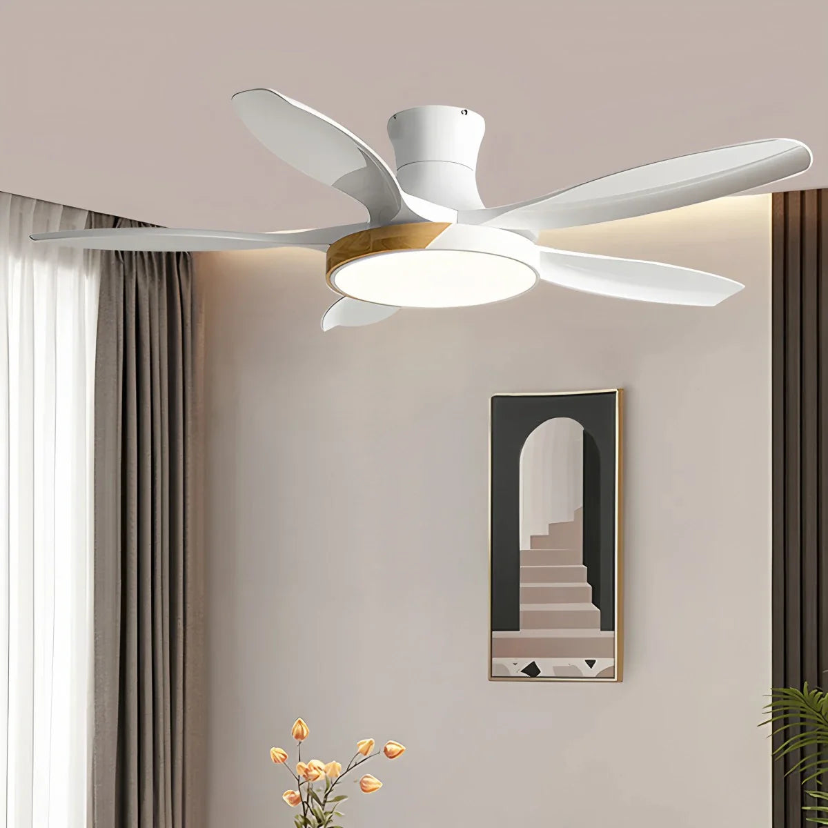 Nordic 5-Blade LED Ceiling Fan Light