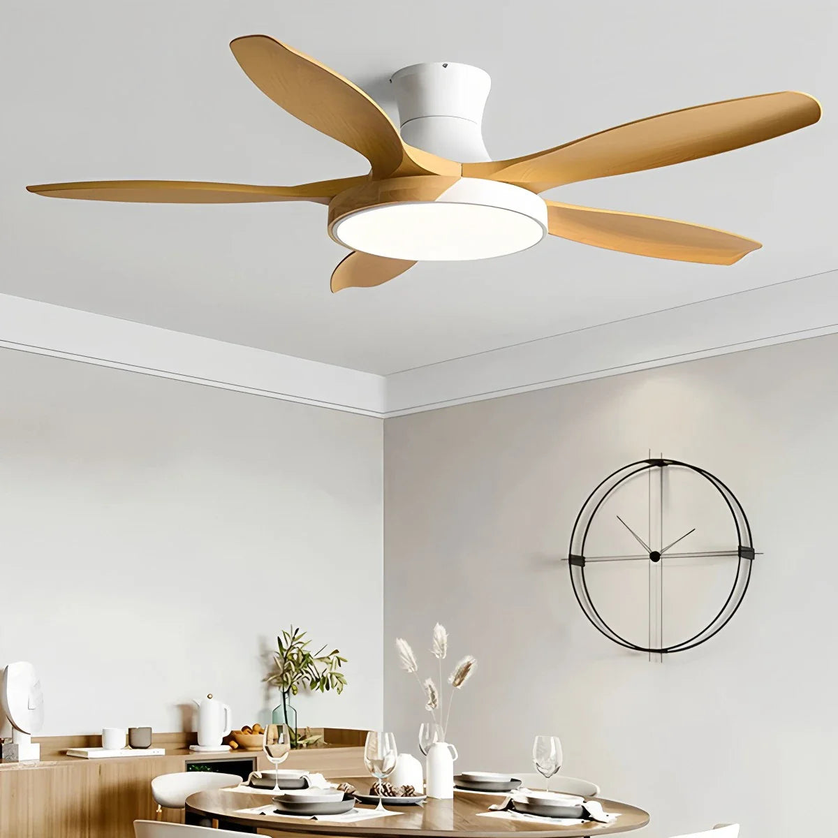 Nordic 5-Blade LED Ceiling Fan Light