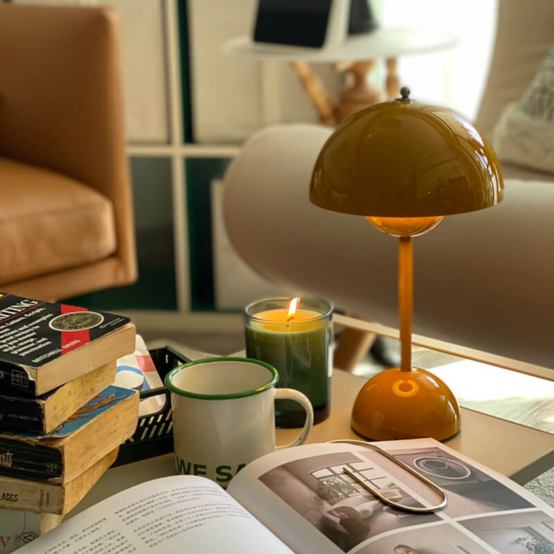 Modern Cordless Dome Table Lamp