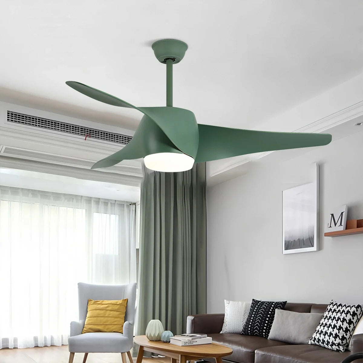 Propeller Ceiling Fan Lamp for Dining Room