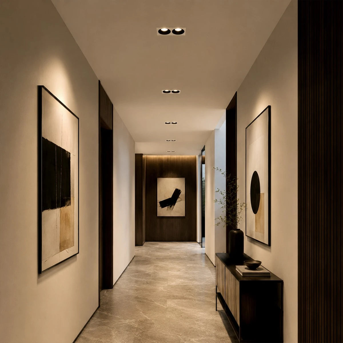 Recessed Dual Head Spotlight