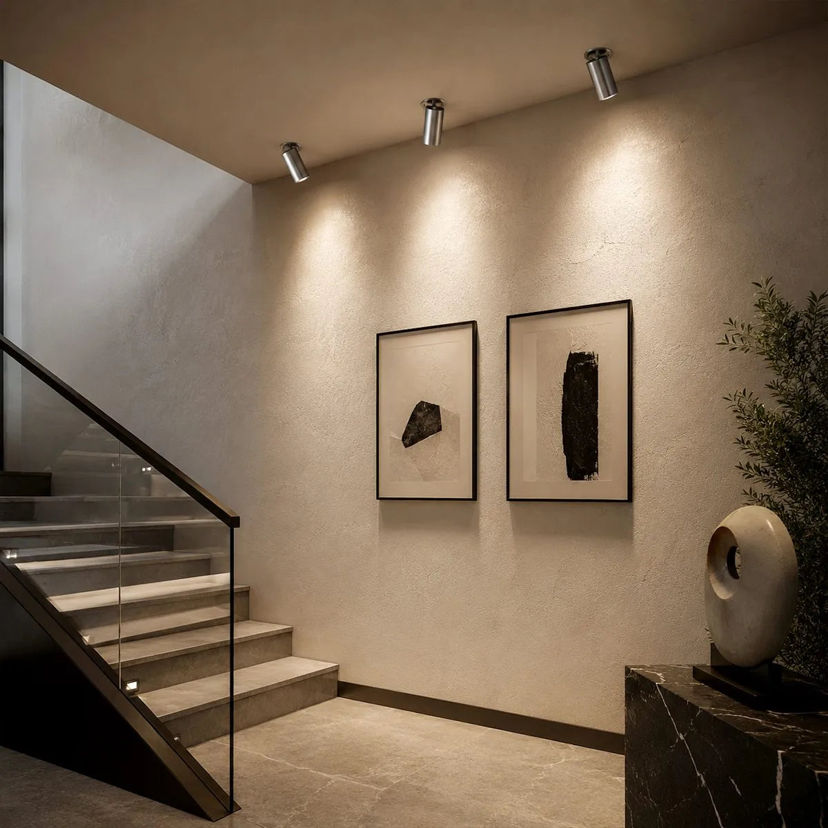 Recessed Retractable Spotlight