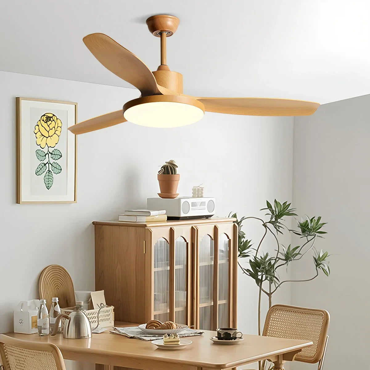 Scandi Reversible Ceiling Fan with Light