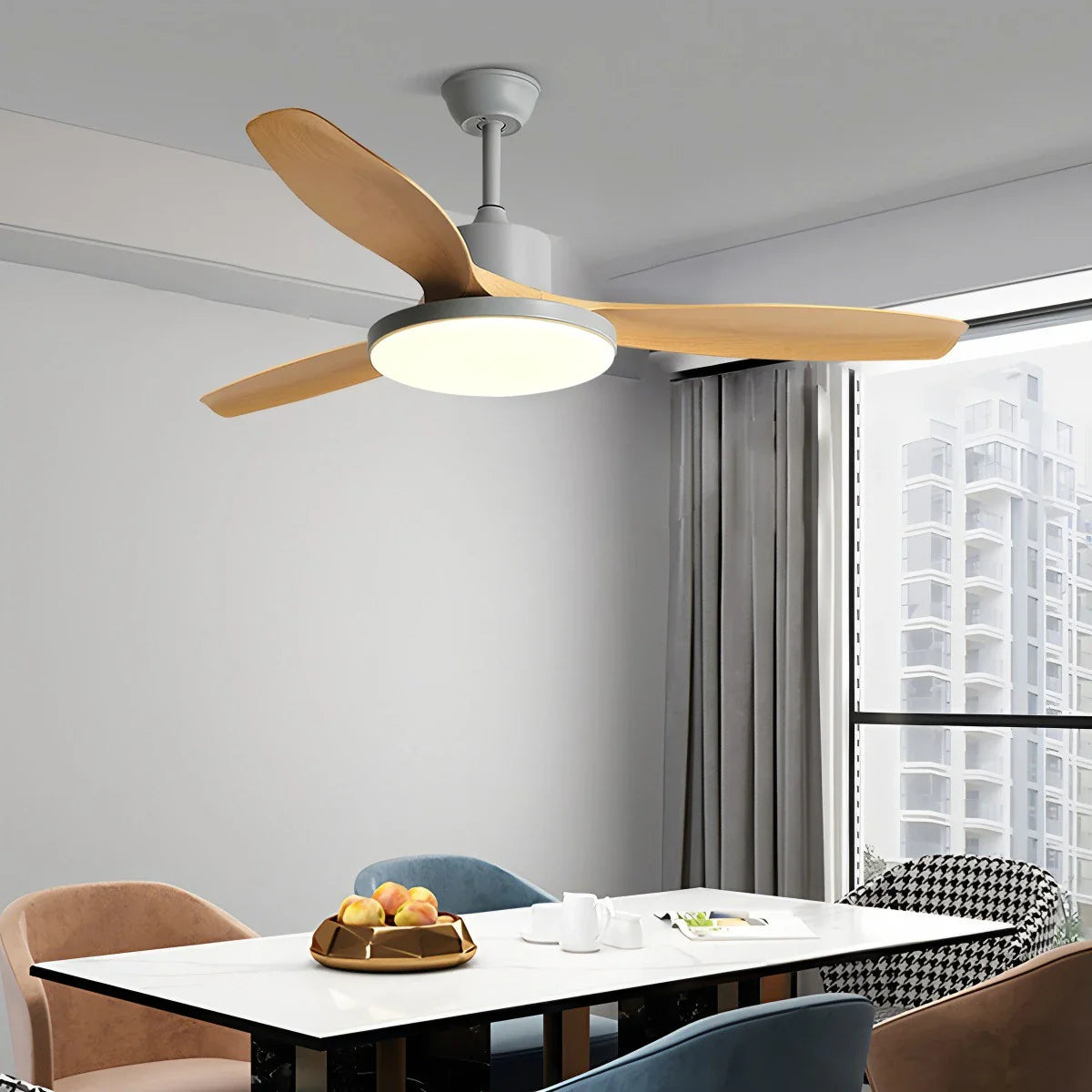 Scandi Reversible Ceiling Fan with Light