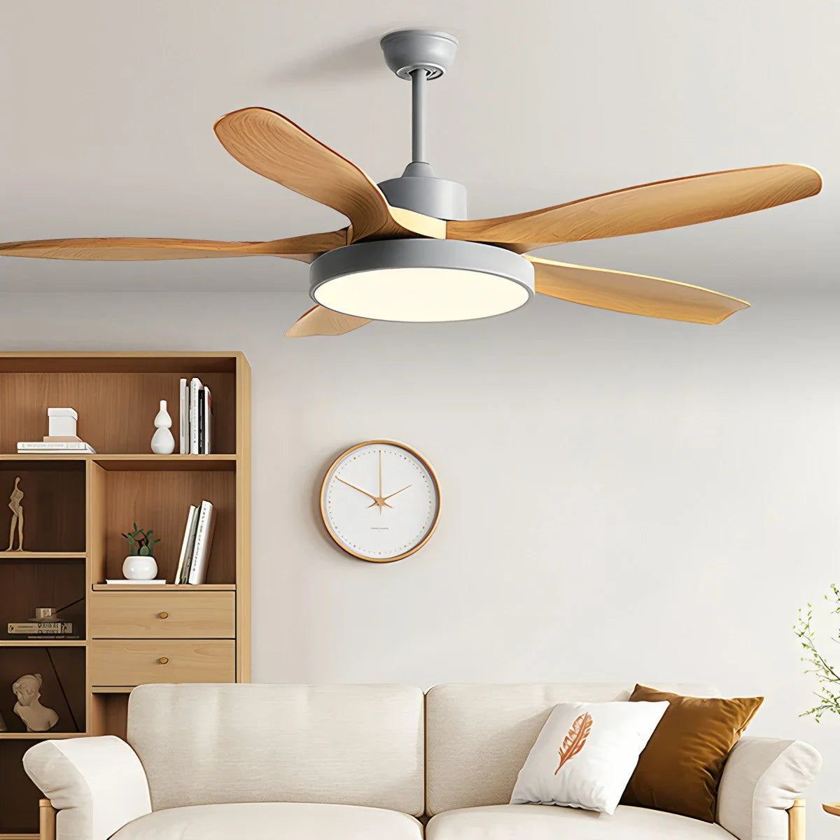 Scandi Reversible Ceiling Fan with Light