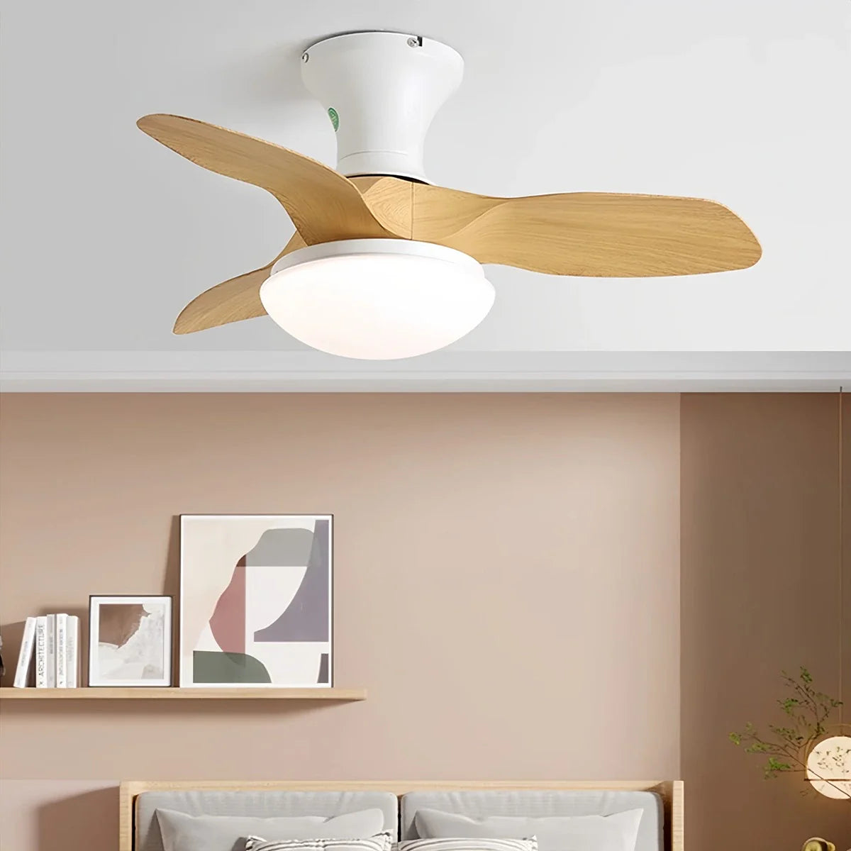 Small Propeller Ceiling Fan With Light