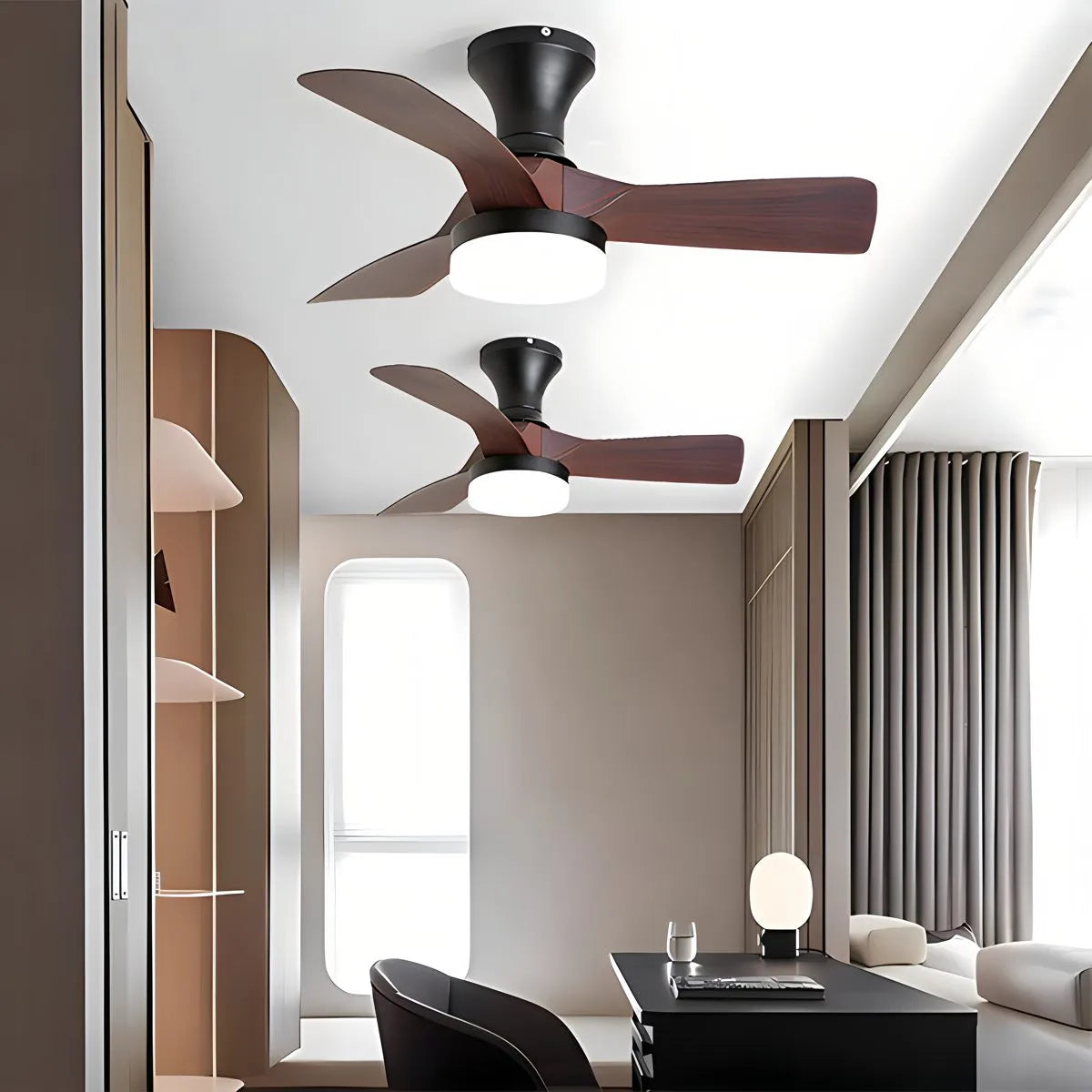 Small Propeller Ceiling Fan With Light