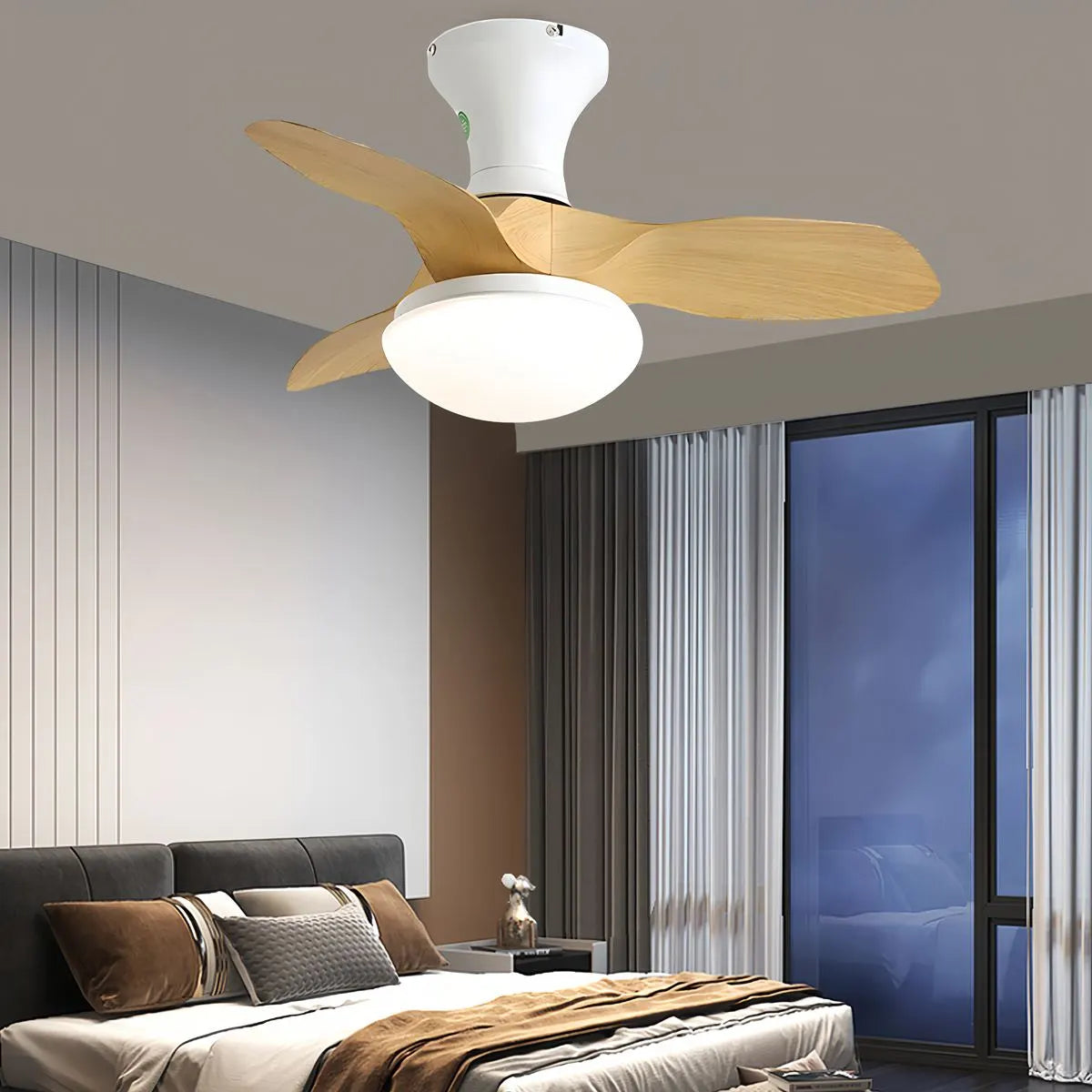 Small Propeller Ceiling Fan With Light