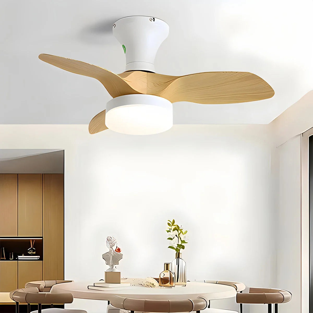 Small Propeller Ceiling Fan With Light