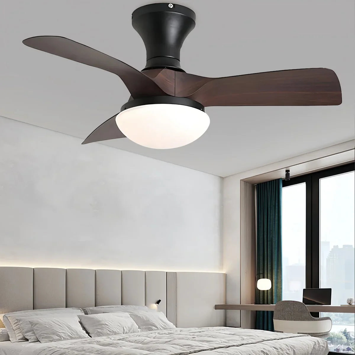 Small Propeller Ceiling Fan With Light