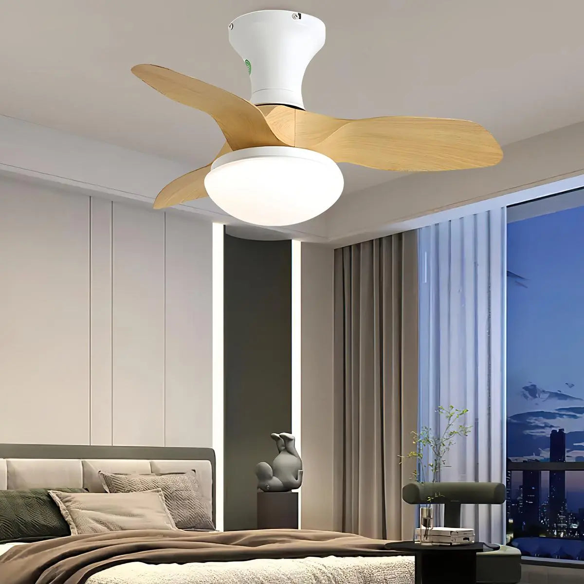 Small Propeller Ceiling Fan With Light