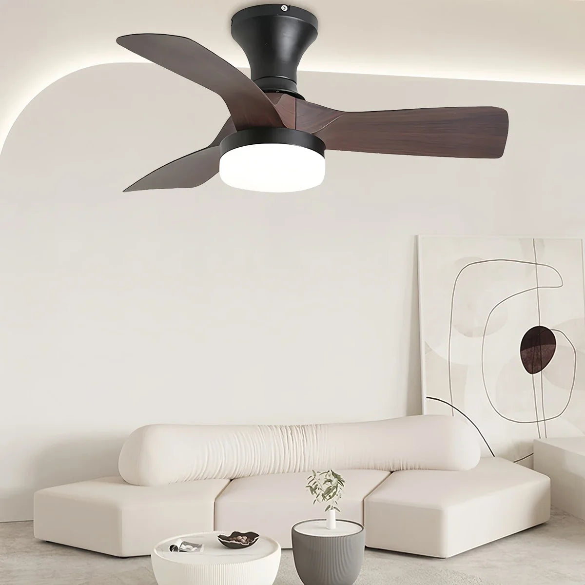 Small Propeller Ceiling Fan With Light