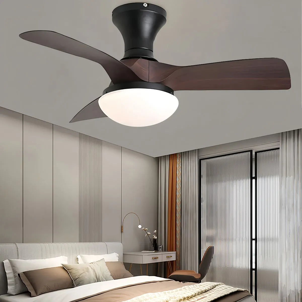 Small Propeller Ceiling Fan With Light
