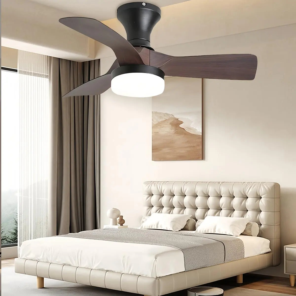 Small Propeller Ceiling Fan With Light