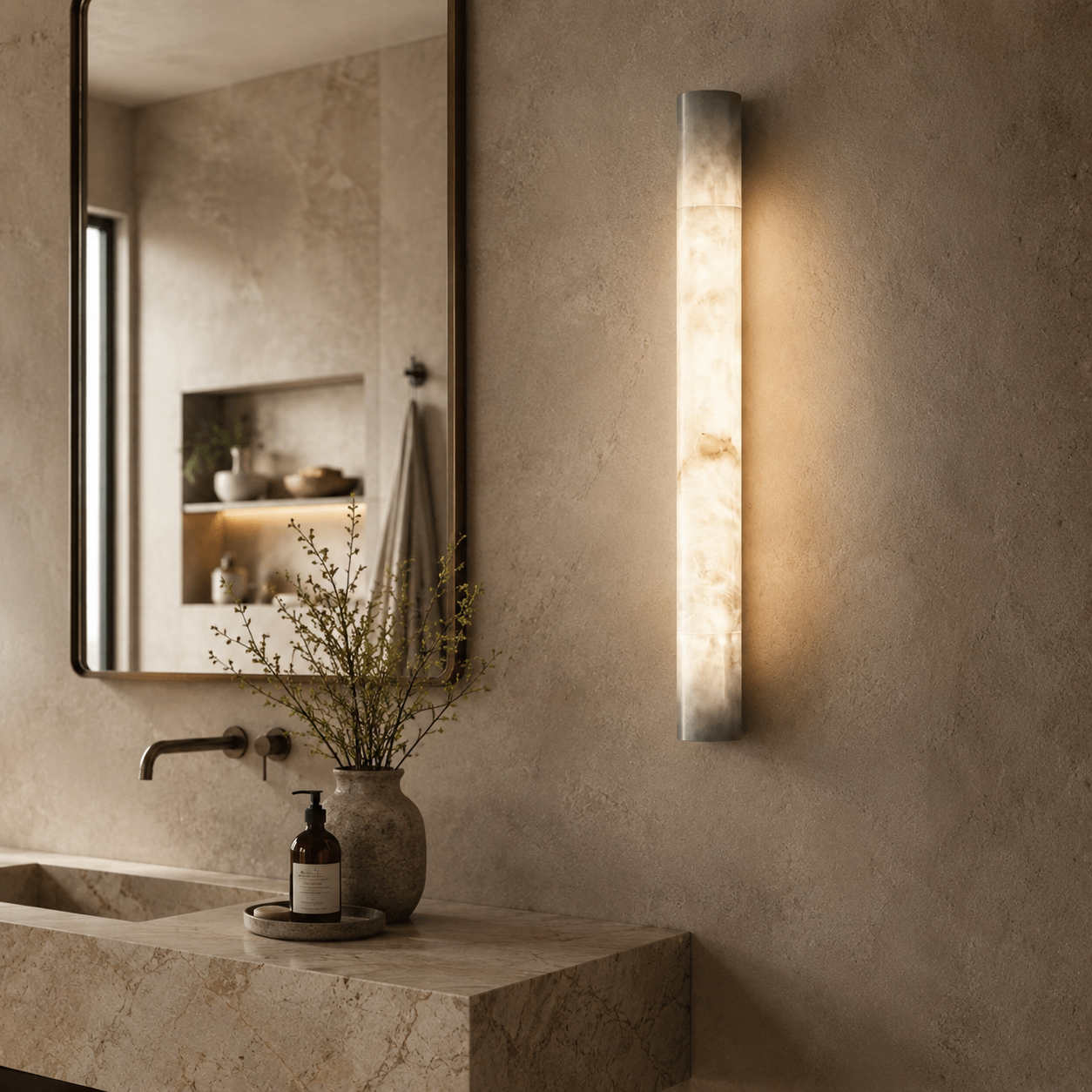 Solen Alabaster Wall Sconce