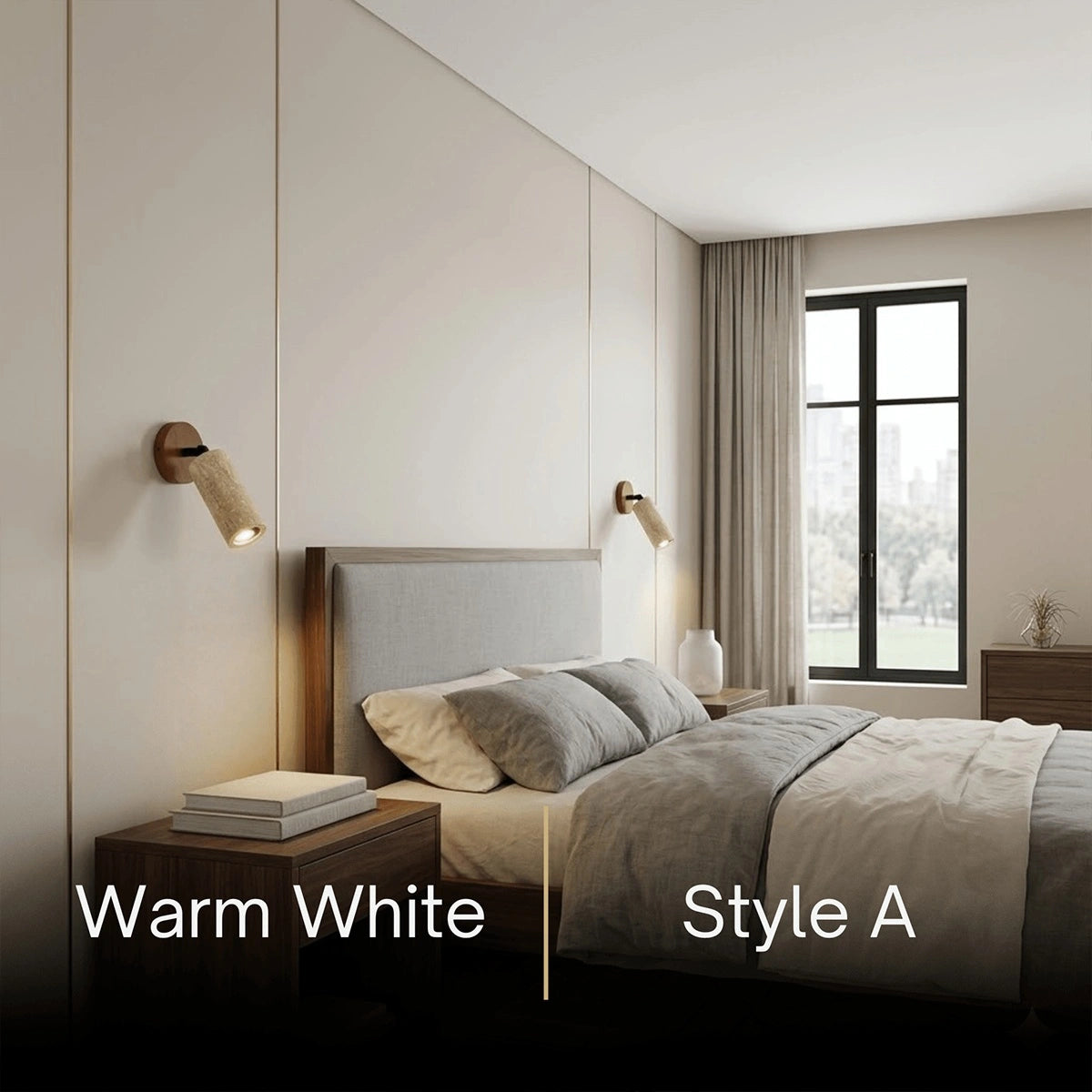 Strata Natural LED Travertine Wall Light