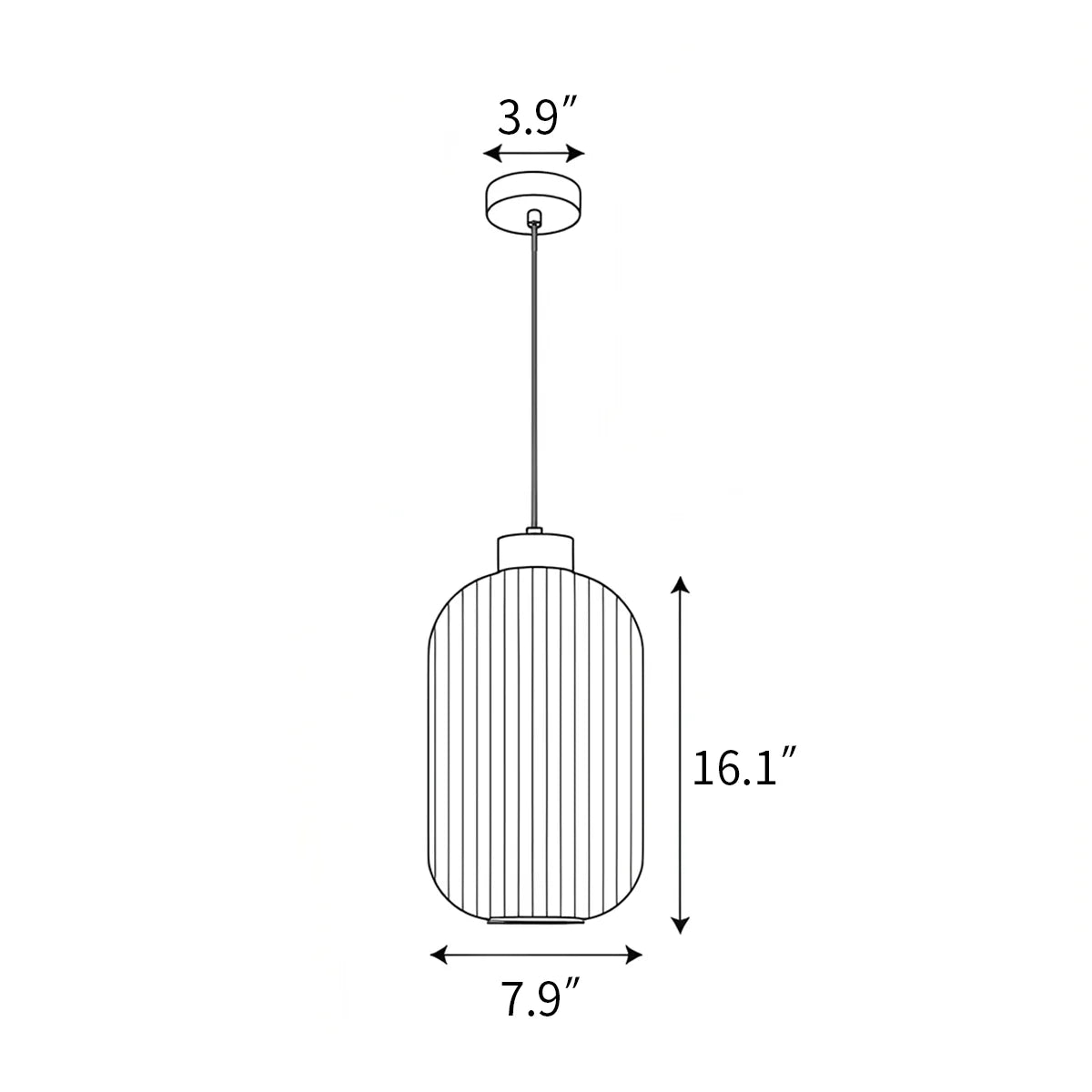 Zarvo Rime Pendant Lamp for Dining Room