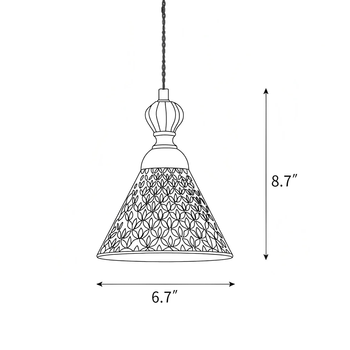 Zarvo Chrasy Ceramics Pendant Lamp for Dining Area