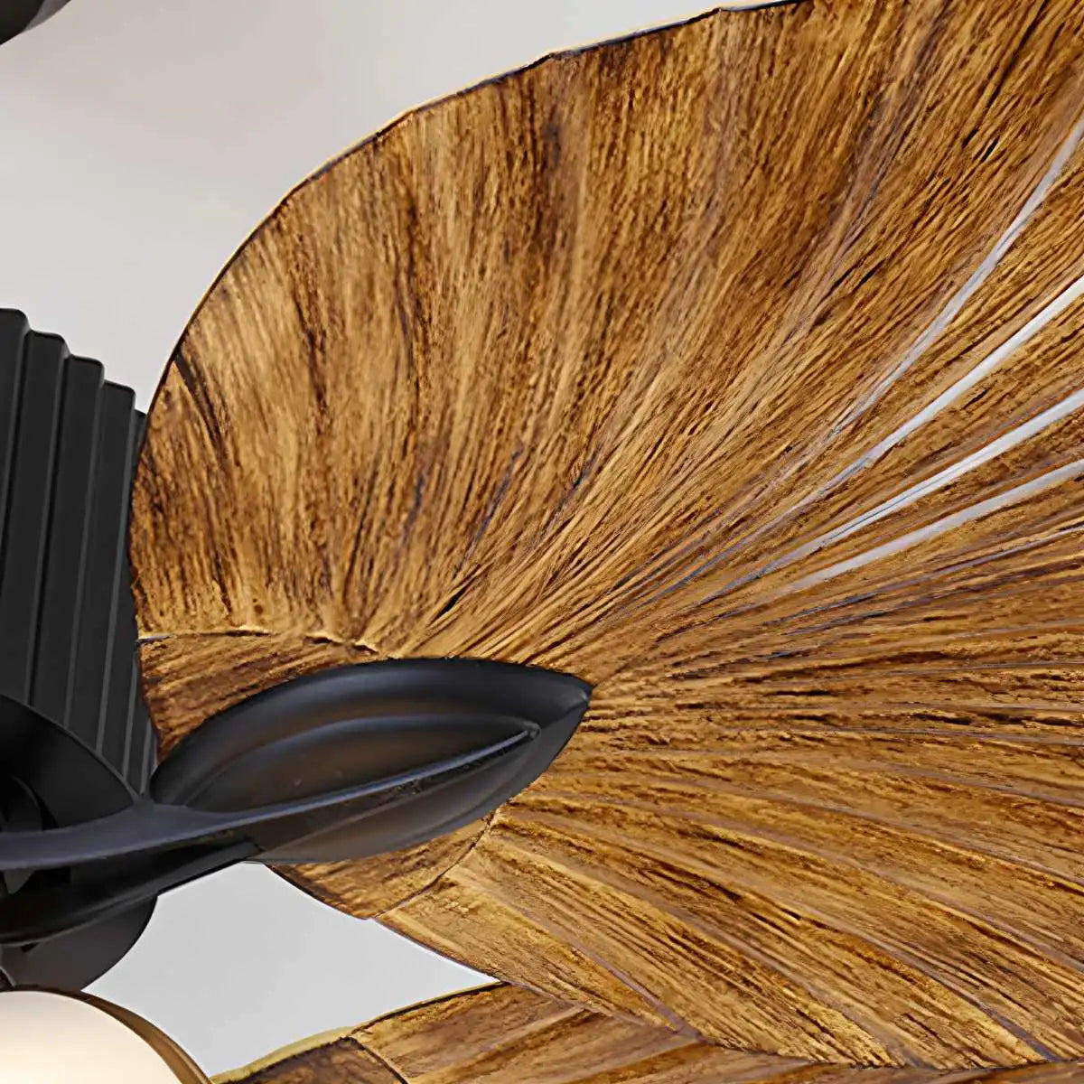 Tropical Palm Leaves Ceiling Fan with Light
