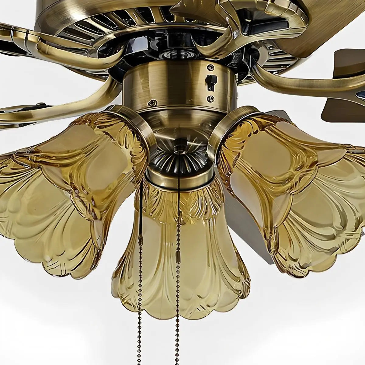 Vintage Ceiling Fan with Light for Dining Room