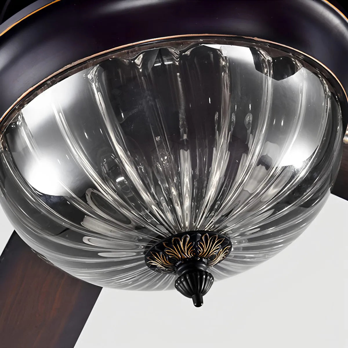 Vintage Wood Ceiling Fan Lamp for Living Room